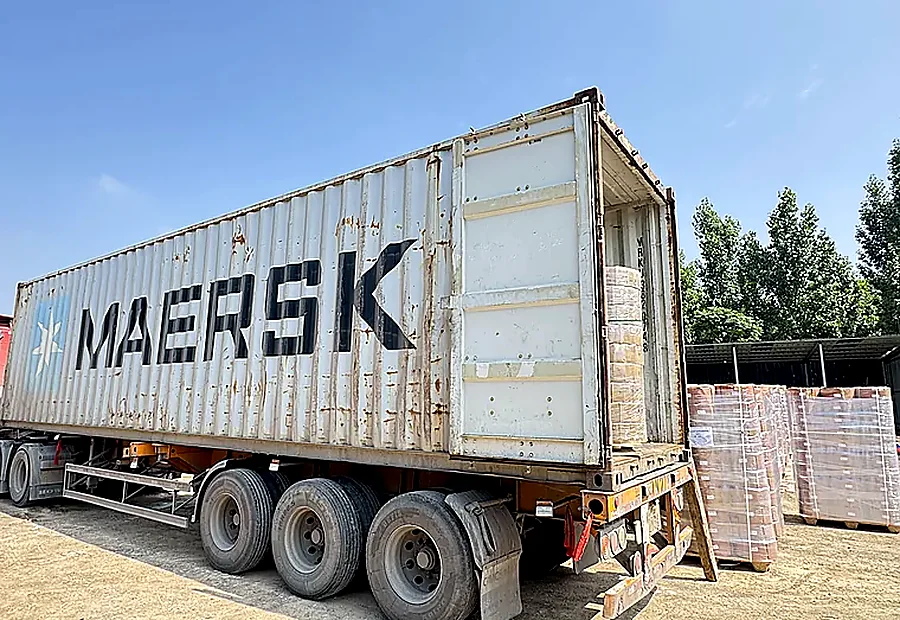 Container loading for export orders