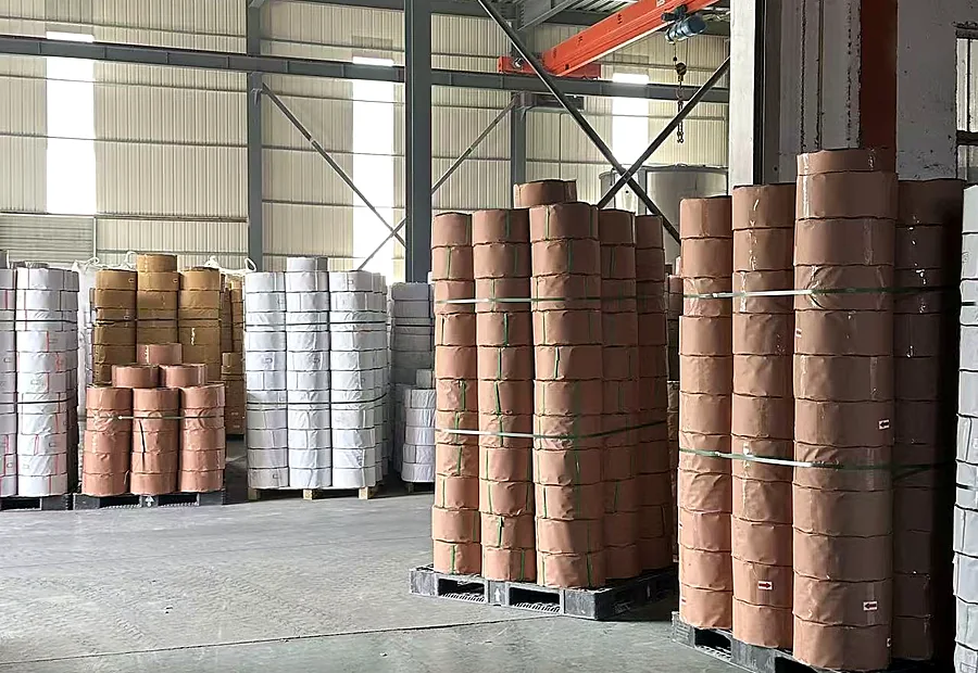 Packaging material warehouse stock
