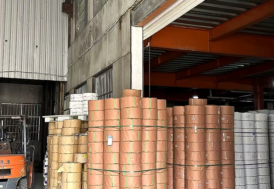 Packaging material warehouse stock
